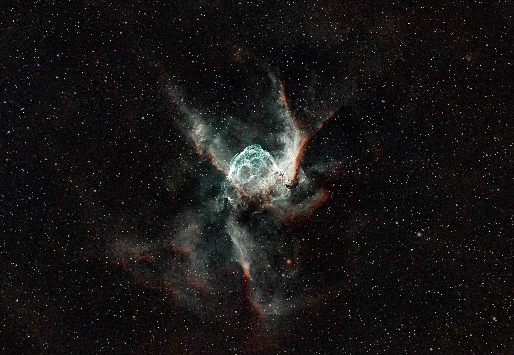 Thor's Helmet or Duck Nebula